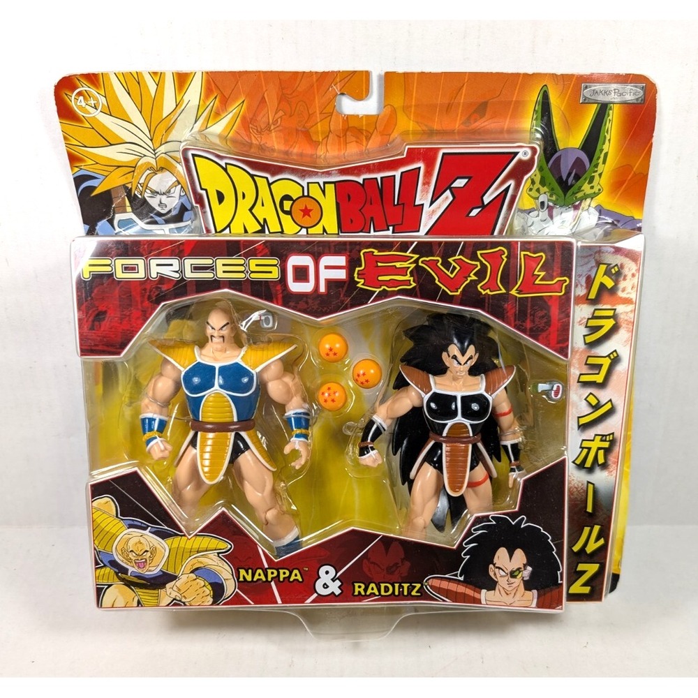 Dragon Ball Z Nappa & Radditz Action Figure Set Vintage Forces of Evil Jakks 200